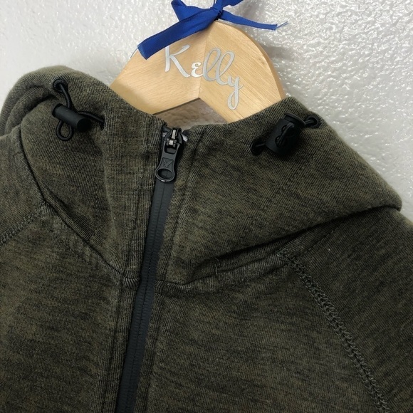 Mens American Eagle Active Flex Green Zip Hoodie - Picture 4 of 5